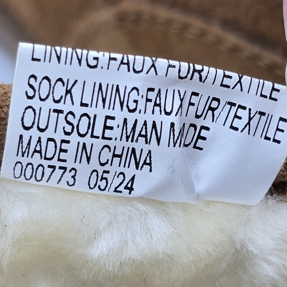 NIB White Mountain Inspo Leather & Faux Fur Ankle Booties, Whiskey/Suede, Sz. 10 - Picture 12 of 16